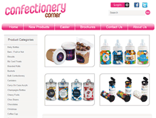 Tablet Screenshot of confectionerycorner.com.au